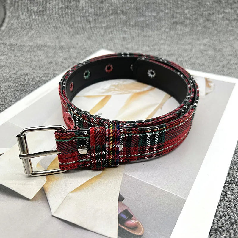 Simple Plaid Belt