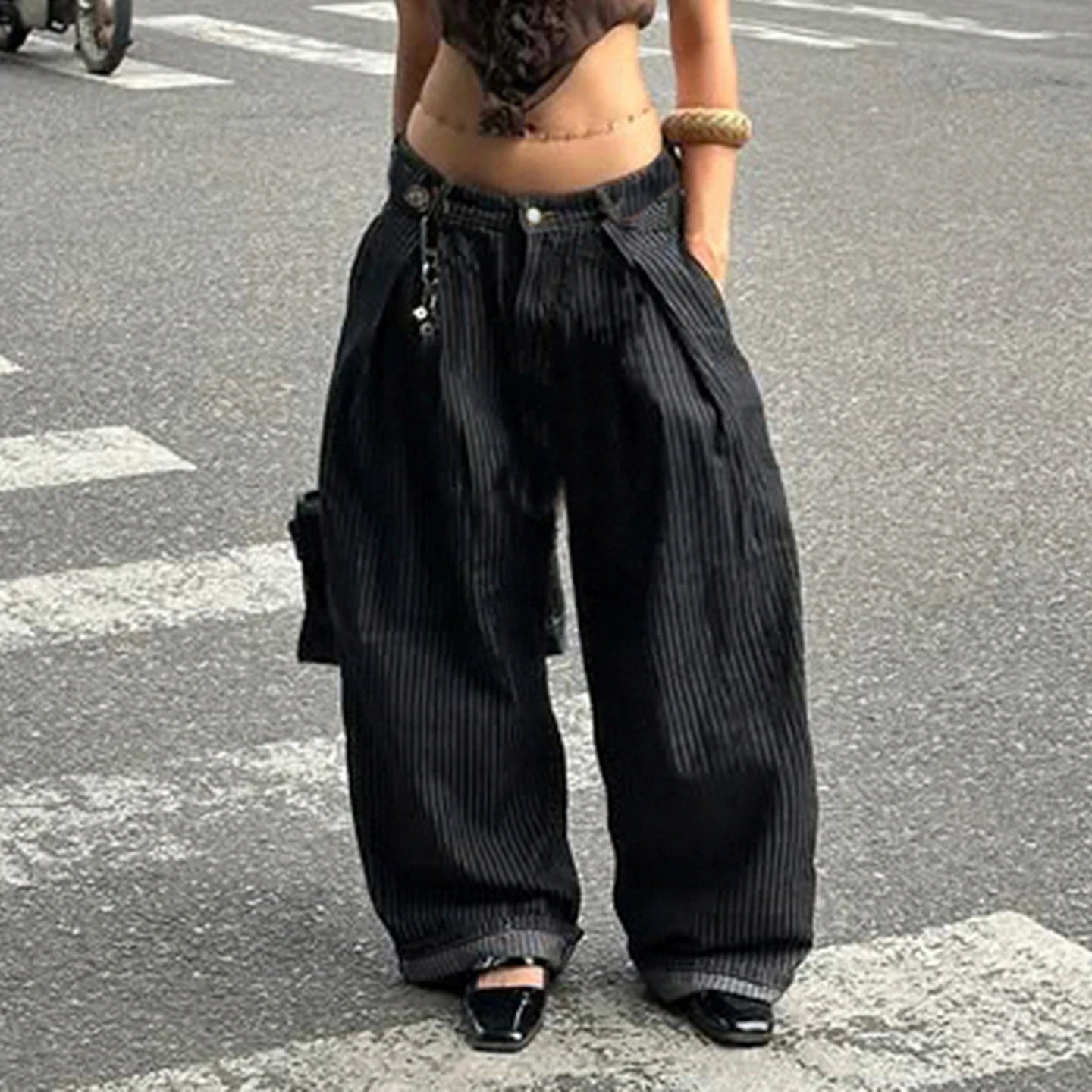Striped Balloon Pants