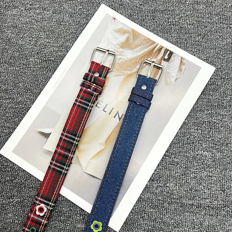 Simple Plaid Belt