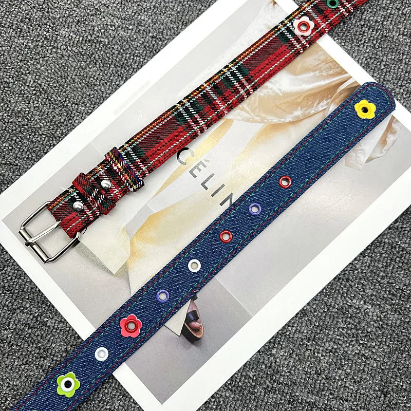 Simple Plaid Belt