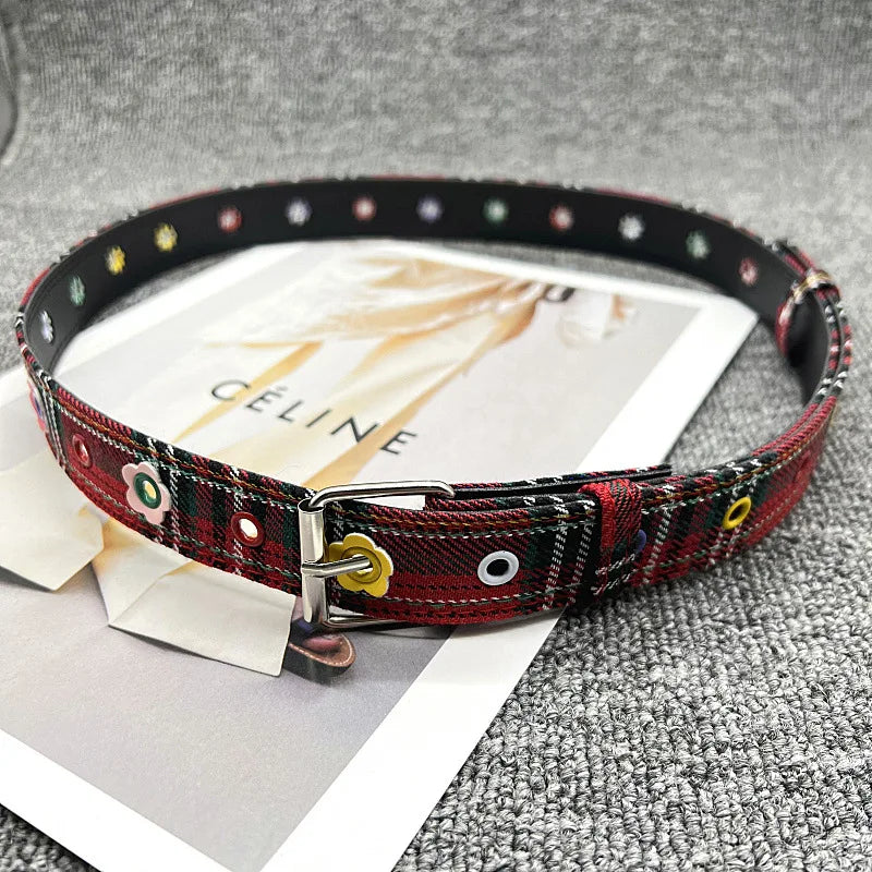 Simple Plaid Belt