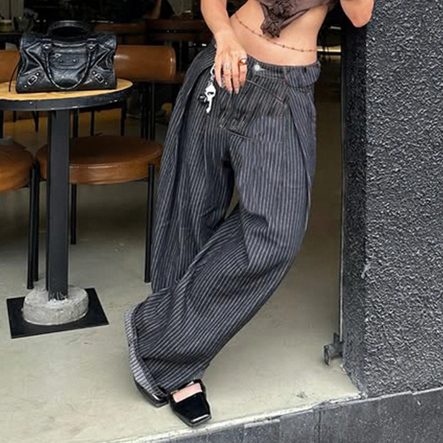 Striped Balloon Pants