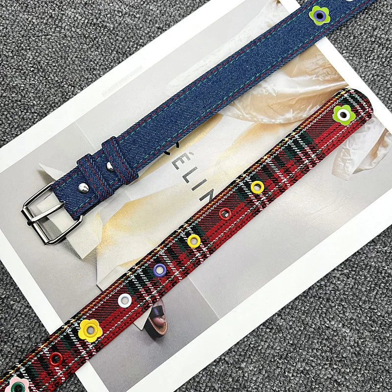 Simple Plaid Belt