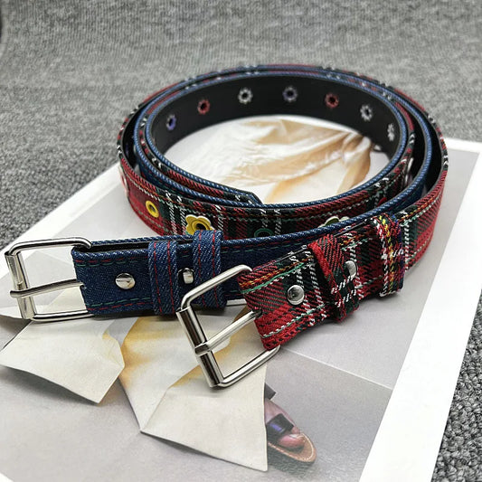 Simple Plaid Belt